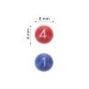 49Pieces 1 to 49 Numbered Plastic Replacement Bingo Balls Raffle Balls, for Bingo Nights, Raffles, and More,Lost Bingo Ball Replacements (Red+Blue) view 3