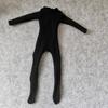 1/6 Scale Male Figure Clothes Long Sleeved Bodysuit Undercoat Jumpsuit Cloth for 12'' Action Figure Doll Clothes (Black) view 3