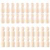 40pcs Wooden Peg Doll Wood Peg Figures Unfinished Miniature Wooden People Figurines for DIY Painting Party Favors view 1