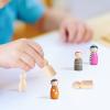 40pcs Wooden Peg Doll Wood Peg Figures Unfinished Miniature Wooden People Figurines for DIY Painting Party Favors view 4