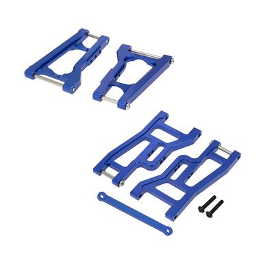 Alloy Front Rear Suspension Arm A-arm for Traxxas Drag Slash 1967 Upgarde Parts Bandit VXL Upgrades (Dark Blue)