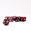 FanRoll 16mm Gemstone Stone Poly DND Dice Set: Carnelian, Role Playing Game Dice for Dungeons and Dragons view 3
