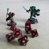 FanRoll 16mm Gemstone Stone Poly DND Dice Set: Carnelian, Role Playing Game Dice for Dungeons and Dragons view 4