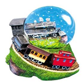 Steam Engine Water Globe