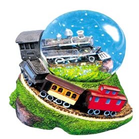 Steam Engine Water Globe
