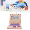 Kids Learning Laptop, Electronic Educational Learning Computer Simulation Music for Early Learning Pink Non Retractable Mouse view 2
