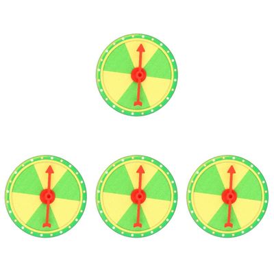 ibasenice 4sets Funny Hanging Prize Wheel Portable Turntable Lottery Wheel for Party Games Classroom Activities and Carnivals Decorative Wall Turntable