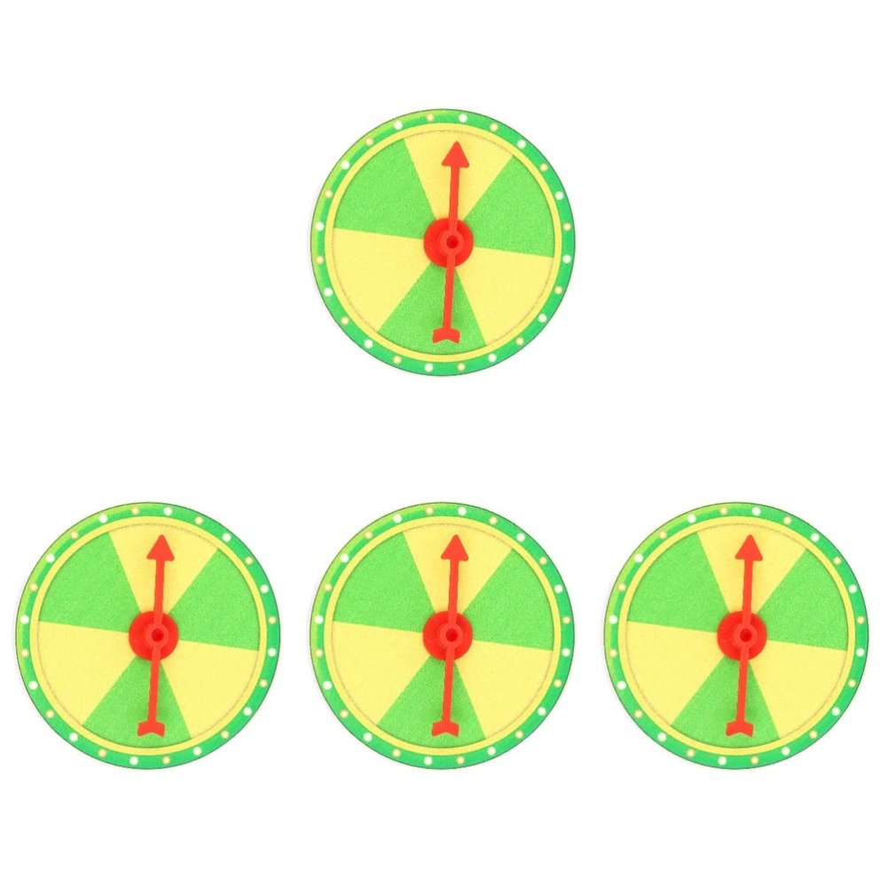 ibasenice 4sets Funny Hanging Prize Wheel Portable Turntable Lottery Wheel for Party Games Classroom Activities and Carnivals Decorative Wall Turntable