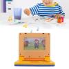 LBEC Kids Learning Laptop, Play Laptop Computer Electronic Educational Learning Computer Simulation Music Preschool Learning Toys with Retractable Mouse for Early Learning, Yellow (LBEC34ump51qf0-11) view 2