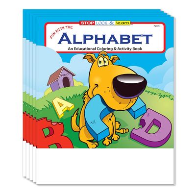 ZOCO Alphabet Coloring Books for Kids (50 Bulk Pack, Without Crayons) Preschool & Kindergarten Learning Activities  ABC Letters, Puzzles, and Games  Educational Classroom Supplies
