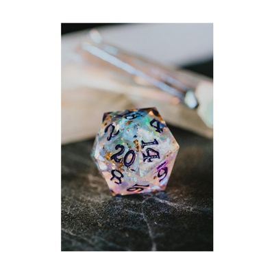 Sharp Edge Dice Collections - Matching Sets and Single D20 Dice (Celestial Shard - D20 Dice)