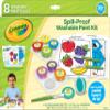 Crayola Spill Proof Paint Set (8ct), Stocking Stuffer & Holiday Gifts for Toddlers, Washable Toddler Paint Kit, With Brushes, Pots, Activity Pages, Ages 3+ view 1