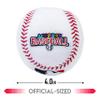 Franklin Sports Kids Soft Baseball or Football Stuffed Ball - MyFirst Plush for Kids - Fun Room Decoration, White view 2