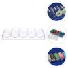Zerodeko 3pcs Transparent Poker Chip Rack Capacity Storage Organizer for Chips Five Design for Easy Classification and Travel-Friendly Use view 3
