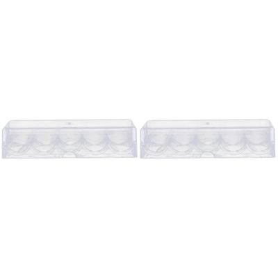 Zerodeko 2pcs Poker Chip Container Cover Creative Storage Box for Game Chips Design for Organization for Parties and Family Gatherings