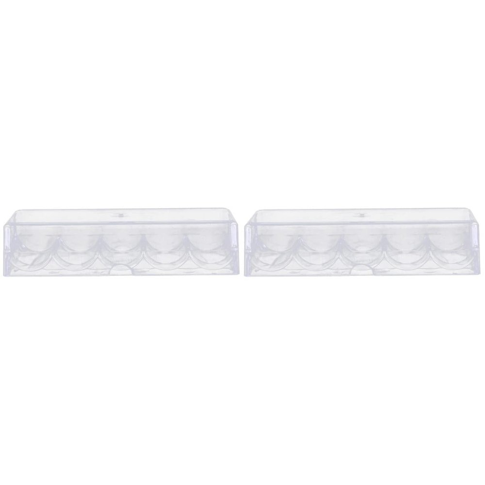 Zerodeko 2pcs Poker Chip Container Cover Creative Storage Box for Game Chips Design for Organization for Parties and Family Gatherings
