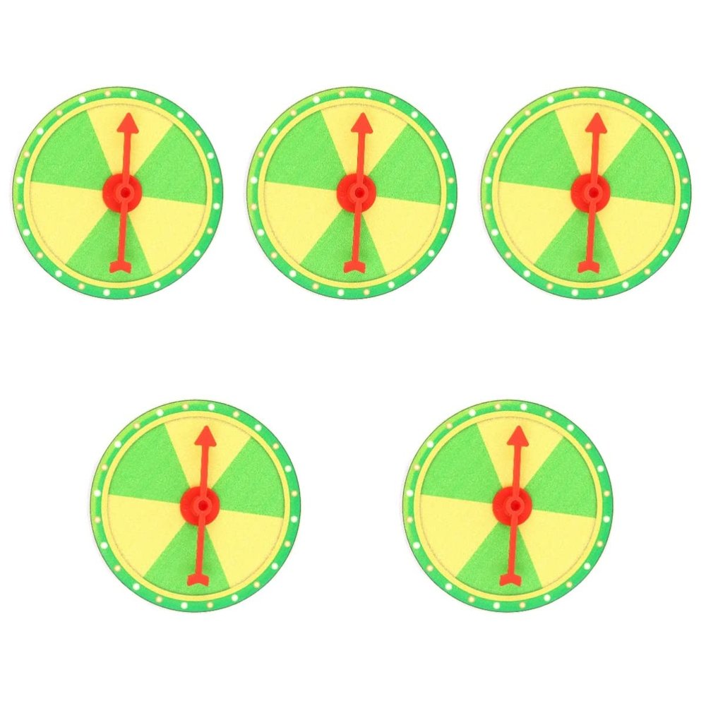 TOYANDONA 5 Sets Prize Wheel for Boys and Girls Party Use Prize Wheel Dry Erase Board Portable Turntable
