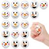Cindeer Christmas Stress Balls Christmas Toys Snowmen Stress Ball Pu Squeeze Ball Stress Relief Gift Stocking Stuffers for Adult Kid Novelty Pre-Kindergarten Toy for Party Ornament, 3 Styles (24 Pcs) view 1