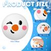 Cindeer Christmas Stress Balls Christmas Toys Snowmen Stress Ball Pu Squeeze Ball Stress Relief Gift Stocking Stuffers for Adult Kid Novelty Pre-Kindergarten Toy for Party Ornament, 3 Styles (24 Pcs) view 2