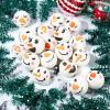 Cindeer Christmas Stress Balls Christmas Toys Snowmen Stress Ball Pu Squeeze Ball Stress Relief Gift Stocking Stuffers for Adult Kid Novelty Pre-Kindergarten Toy for Party Ornament, 3 Styles (24 Pcs) view 3