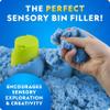 National Geographic Moon Sand - 24 Lb. Bulk Play Sand Kit with 6 Castle Molds (Blue) - A Fun No Mess Sensory Activity, Kids Fake Sand Play Set, Sensory Bin Filler view 2