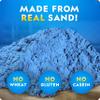 National Geographic Moon Sand - 24 Lb. Bulk Play Sand Kit with 6 Castle Molds (Blue) - A Fun No Mess Sensory Activity, Kids Fake Sand Play Set, Sensory Bin Filler view 4