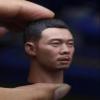 1/6 Scale Male Head Sculpt, Asian Male Head Carved for 12inch Soldier Action Figure Doll Collection (D) view 3