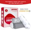Pack and Play Sheets, 4 Pack Mini Crib Sheets, Stretchy Pack n Play Playard Fitted Sheet, Compatible with Graco Pack n Play, Soft and Breathable Material, Grey view 4
