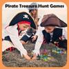 AiFanS Treasure Chest for Kids Prizes,Plastic Treasure Chest with 320 Treasure Gold Coins and Gems/Jewels- Perfect for Pirate Themed Parties and Games view 4