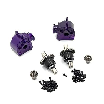 BAIJAC 2 Sets Differential and Gear Box for Wltoys 144001 144002 1/14 4WD 124018 124019 High Speed Racing RC Car Vehicle Models Parts ( Color : 004 )