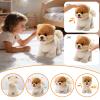 CU-MATE Interactive Dog Stuffed Animal Electronic Plush Pomeranian Simulation Puppy Realistic Toy Like-Real Robotic Nodding Barking Wagging Tail Present Pet for Toddler Boys view 3