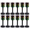 Toddmomy Traffic Light Toy Educational Traffic Signal Model for Kids Early Learning Toy with Sound and Light Effects 12 Pieces Mini Signs for Pretend Play and Classroom Activities view 1