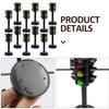 Toddmomy Traffic Light Toy Educational Traffic Signal Model for Kids Early Learning Toy with Sound and Light Effects 12 Pieces Mini Signs for Pretend Play and Classroom Activities view 3