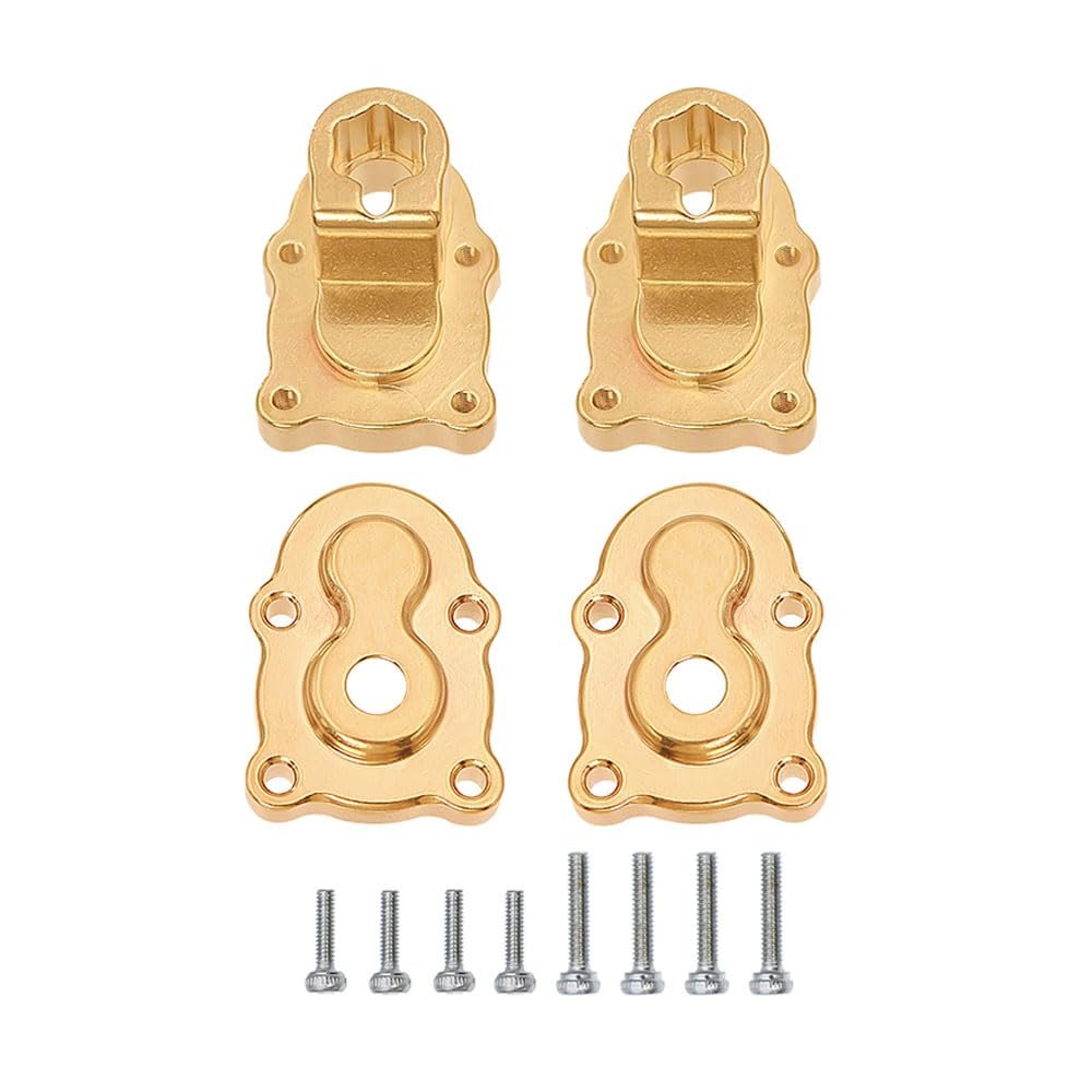 FMS FCX24 Brass Portal Axle Counterweight 1/24 Model Car Remote Crawle Car Upgrade Parts (Rear Axle Mount)