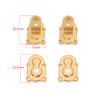 FMS FCX24 Brass Portal Axle Counterweight 1/24 Model Car Remote Crawle Car Upgrade Parts (Rear Axle Mount) view 3
