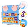 BENOSPACE Felt Board Finger Numbers Counting Toy Educational Learning Supplies Addition Subtraction Manipulatives Math Teaching Aids view 2