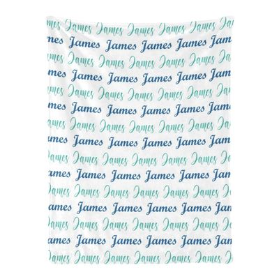 Gypsophila Customized Baby Name Blanket Personalized Flannel Super Soft Blanket for Baby Newborn Birthday Gifts 30" x 40" (Style 7)