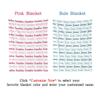 Gypsophila Customized Baby Name Blanket Personalized Flannel Super Soft Blanket for Baby Newborn Birthday Gifts 30" x 40" (Style 7) view 2