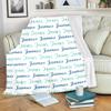 Gypsophila Customized Baby Name Blanket Personalized Flannel Super Soft Blanket for Baby Newborn Birthday Gifts 30" x 40" (Style 7) view 4