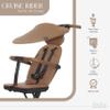 evolur Cruise Rider Stroller with Canopy, Lightweight Umbrella Stroller with Compact Fold, Easy to Carry Travel Stroller - Cognac view 4