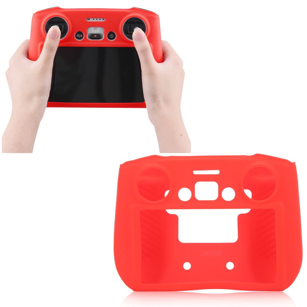 Mini 3 Pro RC Remote Controller Protective Silicone Case Cover for dj 1 Mini 3 Pro Drone RC Controller Accessories(Red), Mini 3 Pro RC Remote Controller Protective SiliconRemote Controller Keep