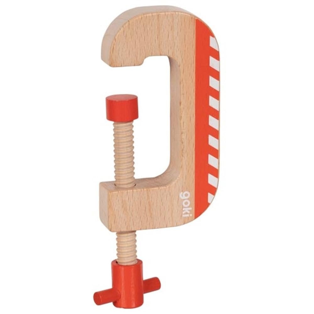 Goki 58401 Screw Clamp Toy Tools, Multicoloured