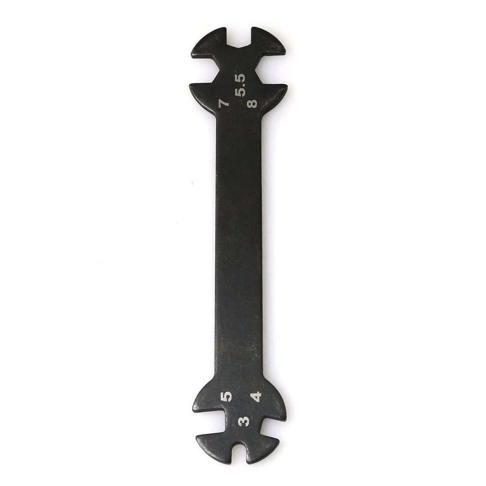 RLECS RC Car Multi-Function Tool - 6 in 1 Special Wrench 3/4/5/5.5/7/8MM for Turnbuckles & Nuts