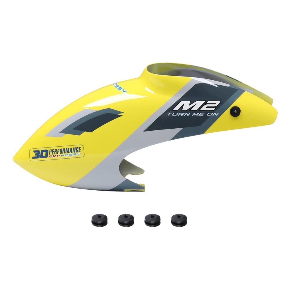 OMPHOBBY M2 EVO Helicopter Parts OSHM2323Y Canopy Set Yellow Original Replacement for OMP Hobby M2-EVO RC Helicopters Accessories Spare Part