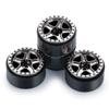WEFEINO 4Pcs Plastic SCX24 Wheels 5-Spokes Hub 1.0" Micro Beadlock Wheels for 1/24 Axial SCX24 Deadbolt RC Car (Titanium) view 2
