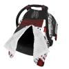 Personalized Farm Red Tractors Baby Car Seat Canopy for Babies with Name, Custom Car Seat Covers for Girls Boys, Opening Minky Nursing Breastfeeding Cover Infant Carseat Canopies for Newborn view 2