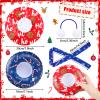 Hungdao 6Pcs Christmas Clothing Accessory Set Include Ear Muff Scarf Inflatable Snow Tube or Mermaid Costume for Doll (Stylish Style) view 2
