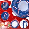 Hungdao 6Pcs Christmas Clothing Accessory Set Include Ear Muff Scarf Inflatable Snow Tube or Mermaid Costume for Doll (Stylish Style) view 3