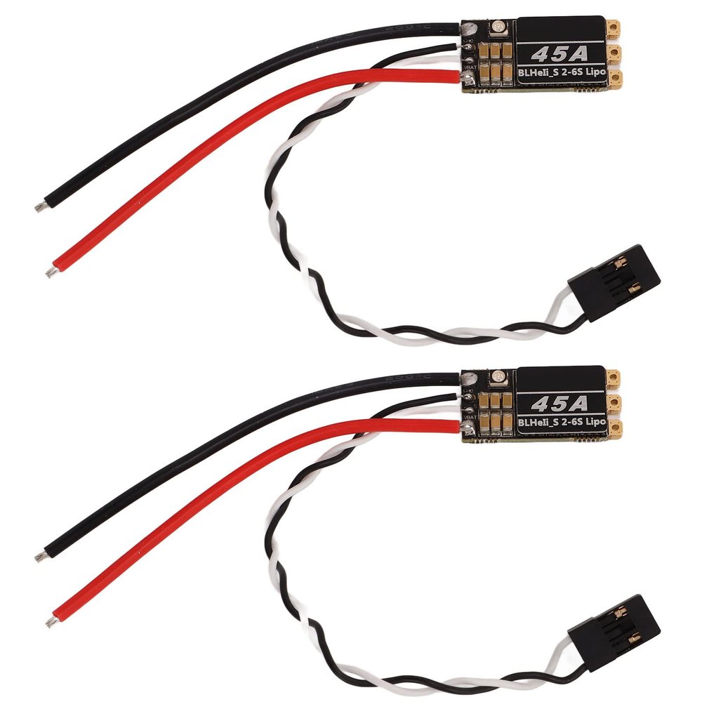 RiToEasysports 2Pcs Brushless Motors Rc Electric Speed Controller Esc with Led Light for FPV Crossing Drone Four Axes Drone Modeling Accessory
