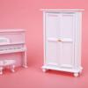 1:12 Doll House Miniature Vintage Mini Wood Cabinet Drawer Bedroom Furniture Toy 1 12 Miniature Furniture Retro Dollhouse Bookcase view 2